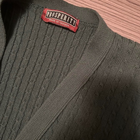 🌥️vintage forest green oversized cardigan - Picture 3 of 3